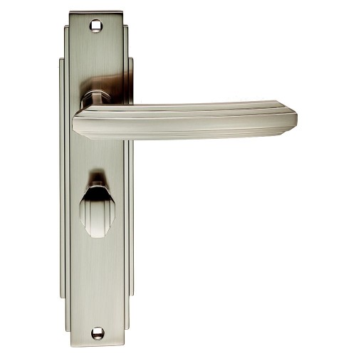 ART DECO LEVER HANDLE ON BACKPLATE